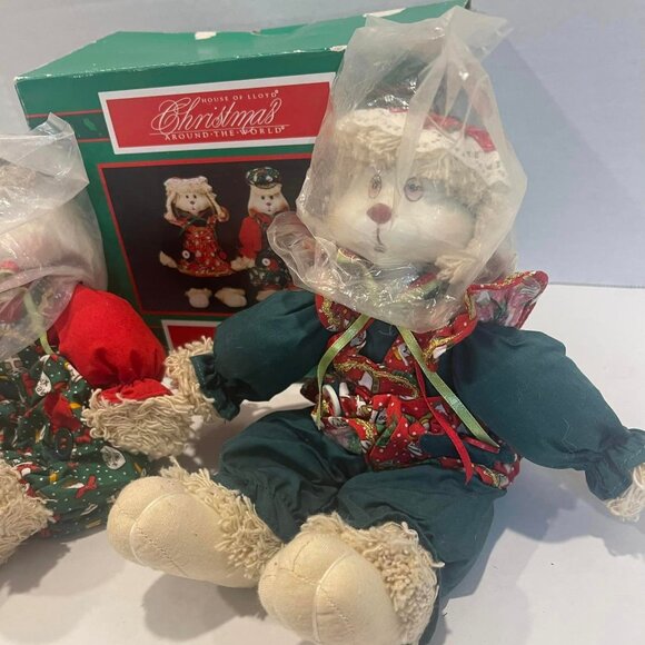 1995 House of Lloyd Christmas Around The World "Hip & Hop" Bunnies w/Box VINTAG - Picture 5 of 7